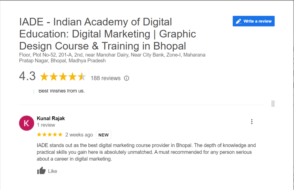 Digital Marketing Course in Bhopal