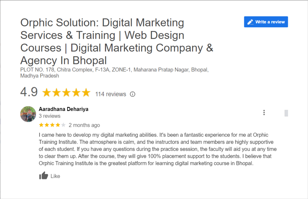 Digital Marketing Course in Bhopal