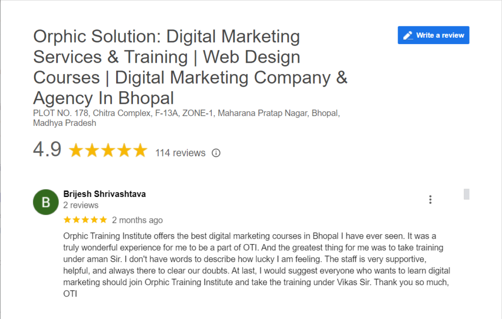 Digital Marketing Course in Bhopal