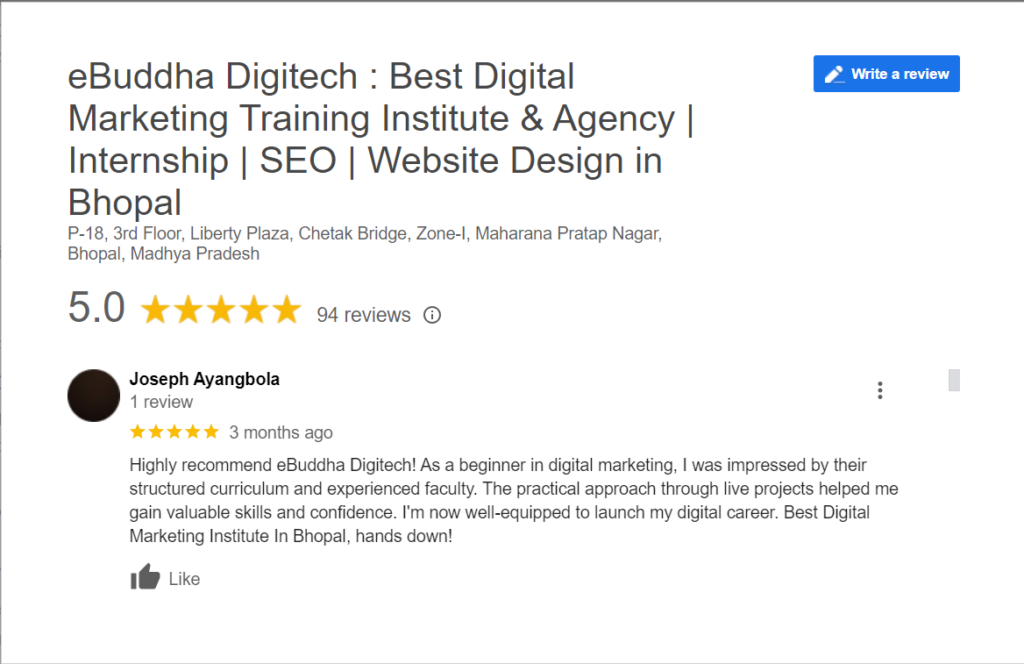 digital marketing course in Bhopal 